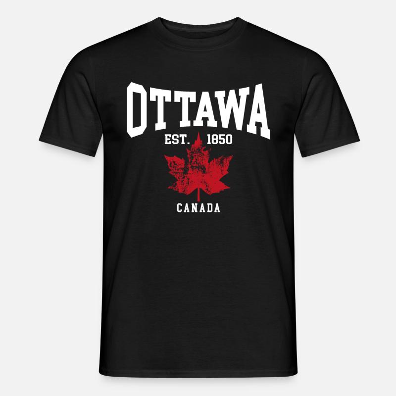 Ottawa - Männer T-Shirt - Schwarz