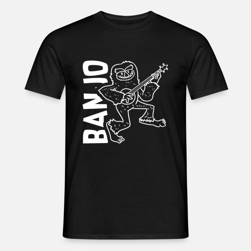 Banjo - Männer T-Shirt - Schwarz
