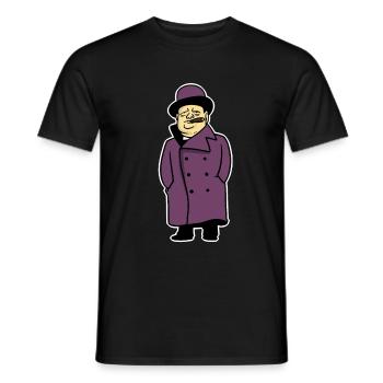 Winston Churchill - T-shirt homme - noir - Devant - AI Model Male 178 light (178cm)