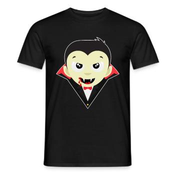 Little Dracula - Halloween vampire bat spirit - Men's T-Shirt - black - Front - AI Model Male 178 light (178cm)