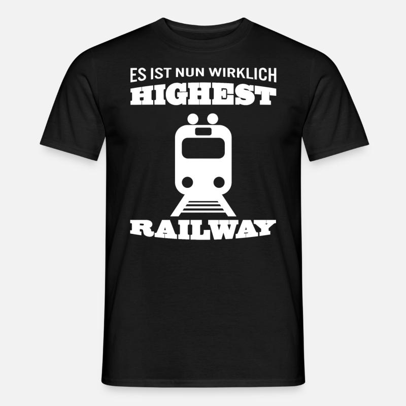 Höchste Eisenbahn Highest Railway Denglisch - Männer T-Shirt - Schwarz