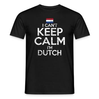Pays-Bas néerlandais drôle disant - T-shirt homme - noir - Devant - AI Model Male 178 light (178cm)