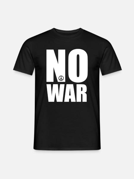 No War Peace No War - Men's T-Shirt - black
