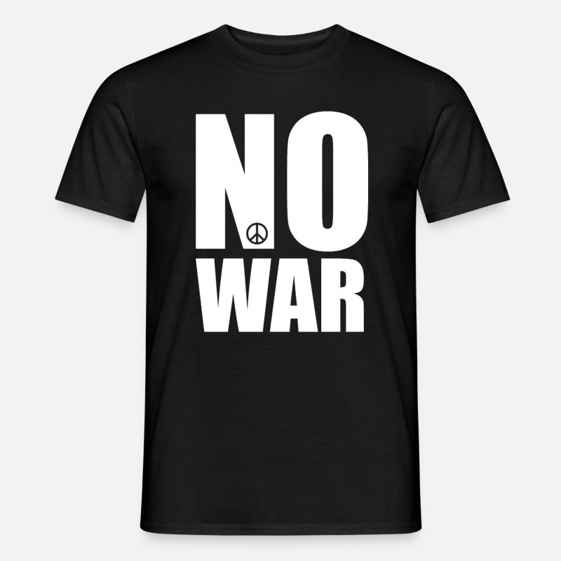 No War Peace No War - Men's T-Shirt - black