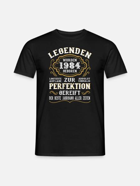 1984 Die Geburt einer Legende Geburtstag Geschenk - Männer T-Shirt - Schwarz