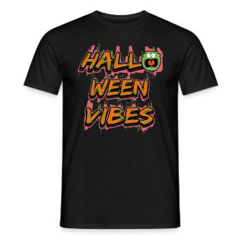 Cute Monster Pumpkin Partner Costume Halloween Vibes - Men's T-Shirt - black - Front - AI Model Male 178 light (178cm)
