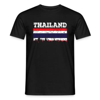 Thailand - Men's T-Shirt - black - Front - AI Model Male 178 light (178cm)