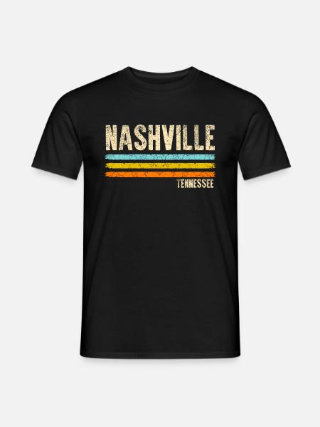 Nashville - T-shirt homme - noir