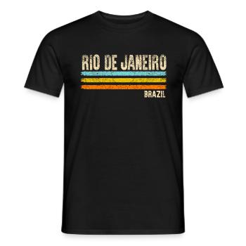 Rio de Janeiro - T-shirt homme - noir - Devant - AI Model Male 178 light (178cm)