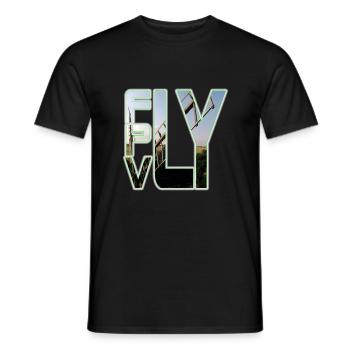Fly FPV - Men's T-Shirt - black - Front - AI Model Male 178 light (178cm)