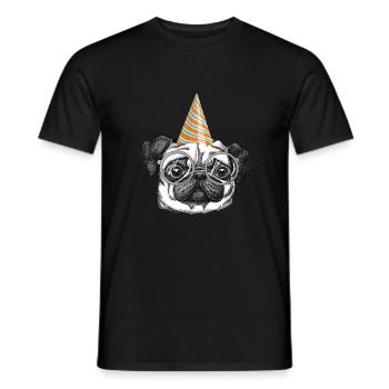 Carlin chapeau d'anniversaire cadeau d'anniversaire - T-shirt homme - noir - Devant - AI Model Male 178 light (178cm)