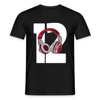 Gambling 12th Birthday Gift Gamer 12 years - Men's T-Shirt - black - Front - AI Model Male 178 light (178cm)