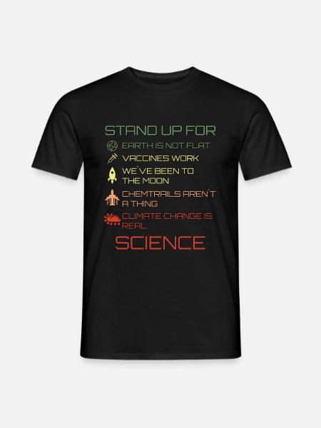 Kom op voor Science Conspiracy Theory Knowledge - Heren T-shirt - zwart