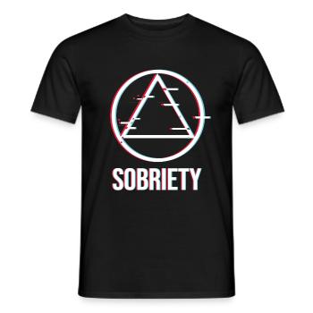 Alkoholiker AA Anonyme Nüchternheit - Männer T-Shirt - Schwarz - Vorne - AI Model Male 178 light (178cm)