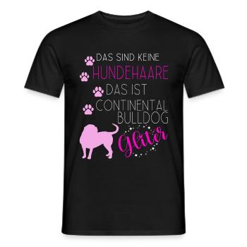 Continental Bulldog Conti Bulldoggen Hunde - Männer T-Shirt - Schwarz - Vorne - AI Model Male 178 light (178cm)