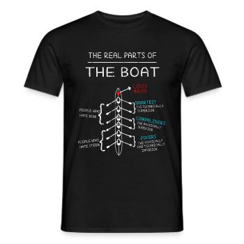 Rowing Rowing Rowing Rowing Boat Water Sports Rowing - Men's T-Shirt - black - Front - AI Model Male 178 light (178cm)