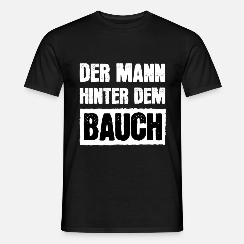 Der Mann Hinter Dem Bauch Herren Vatertag - Männer T-Shirt - Schwarz