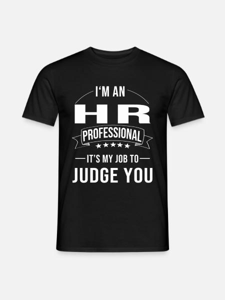 Human Resources Personalabteilung HR Manager - Männer T-Shirt - Schwarz
