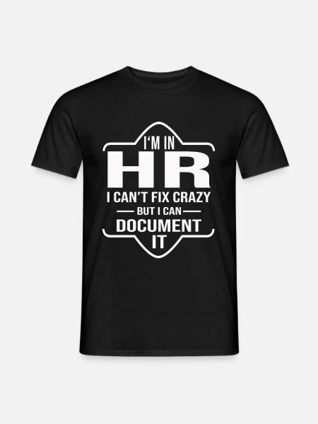 Human Resources HR Manager Personalabteilung - Männer T-Shirt - Schwarz
