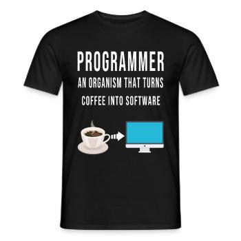 Programmierer Code Computer Softwareentwickler - Männer T-Shirt - Schwarz - Vorne - AI Model Male 178 light (178cm)
