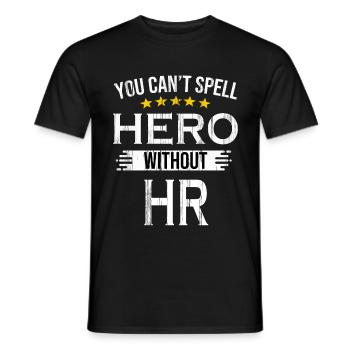 Human Resources Arbeiten HR Manager - Männer T-Shirt - Schwarz - Vorne - AI Model Male 178 light (178cm)