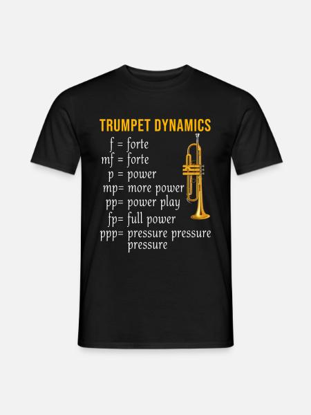 Trompette instrument de musique musiciens trompette - T-shirt homme - noir