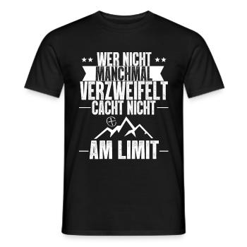 Geocaching Cacht nicht am Limit Cache Geocacher - Männer T-Shirt - Schwarz - Vorne - AI Model Male 178 light (178cm)