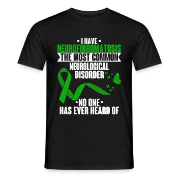 Neurofibromatosis Sensitization Green Chromosome - Men's T-Shirt - black - Front - AI Model Male 178 light (178cm)