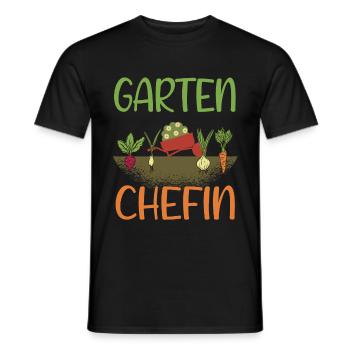Garten Chefin - Männer T-Shirt - Schwarz - Vorne - AI Model Male 178 light (178cm)