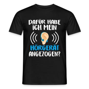 Gehörlos Taubstumm Zeichensprache Gebärdensprache - Männer T-Shirt - Schwarz - Vorne - AI Model Male 178 light (178cm)