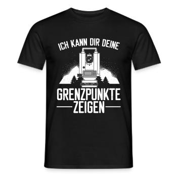 Geomatiker Bau Theodoloit Vermessungstechniker - Männer T-Shirt - Schwarz - Vorne - AI Model Male 178 light (178cm)