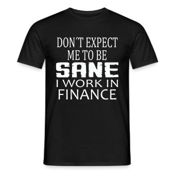 Accountant Finance Accounting Accountant - Men's T-Shirt - black - Front - AI Model Male 178 light (178cm)