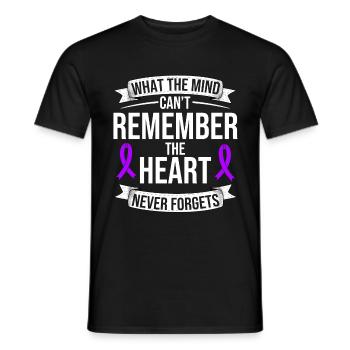 Sensibilisation à la démence Dement Loop Alzheimers - T-shirt homme - noir - Devant - AI Model Male 178 light (178cm)