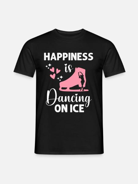 Eiskunstlaufen Eislaufen Sport Eisschnelllauf - T-shirt herr - svart