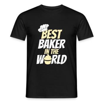 Baker Baking Bakery Crafts - Men's T-Shirt - black - Front - AI Model Male 178 light (178cm)