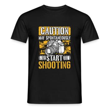 Photographer Humor Camera Lense Photography - Men's T-Shirt - black - Front - AI Model Male 178 light (178cm)