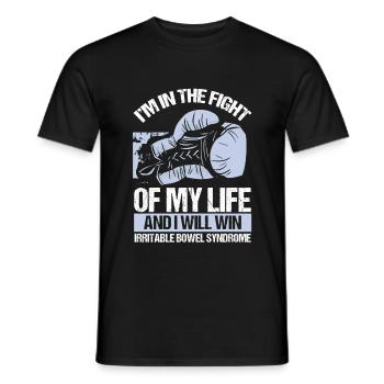 Irritable Bowel Syndrome Awareness Win Periwinkle - T-shirt homme - noir - Devant - AI Model Male 178 light (178cm)