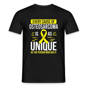 Osteogenic Sarcoma Month Day Warrior Survivor - Men's T-Shirt - black - Front - AI Model Male 178 light (178cm)