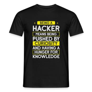 Ethical Hackers Programing Online Cybersecurity - T-shirt homme - noir - Devant - AI Model Male 178 light (178cm)