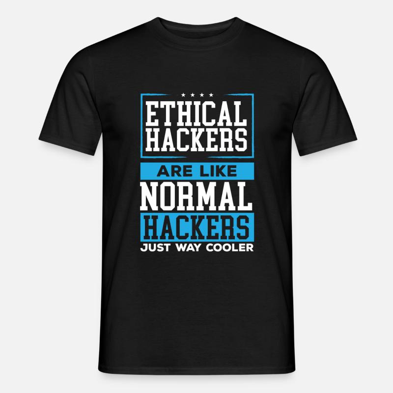 Ethical Hacking Programmer Online Cybersecurity - Männer T-Shirt - Schwarz