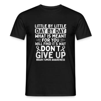 Brain Tumor Awareness Fighter Warrior Grey Ribbon - T-shirt homme - noir - Devant - AI Model Male 178 light (178cm)