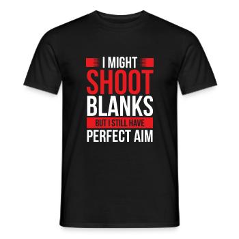Vasectomy Shoot Blanks Abortion Vasectomies - Men's T-Shirt - black - Front - AI Model Male 178 light (178cm)