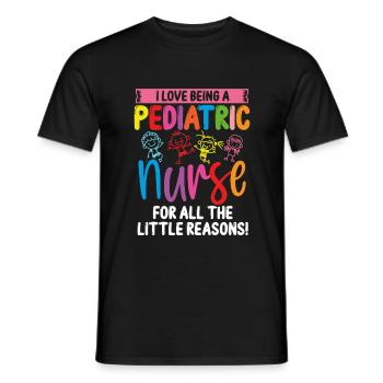 PEDS Nurse For all the little Pediatric Nurse - Männer T-Shirt - Schwarz - Vorne - AI Model Male 178 light (178cm)