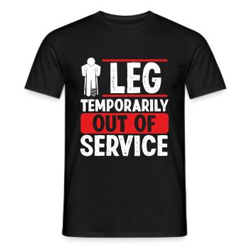 Broken Leg Club Jambe cassée Jambe cassée Guerrier - T-shirt homme - noir - Devant - AI Model Male 178 light (178cm)