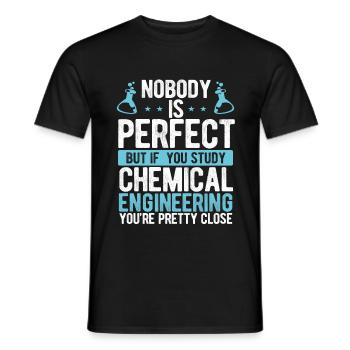 Chemical Engineering Process Chemical Engineer - Männer T-Shirt - Schwarz - Vorne - AI Model Male 178 light (178cm)