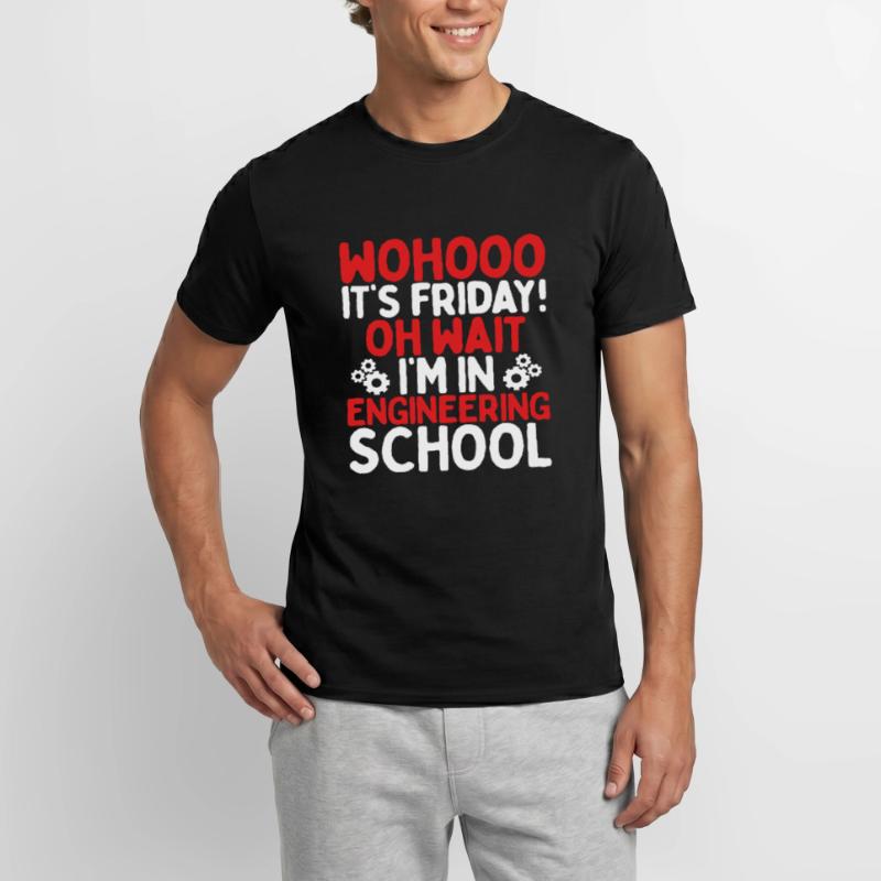 Engineering Study Guide Engineering Student School Männer T-Shirt