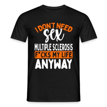 Sensibilisation à la sclérose en plaques Sclérose en plaques - T-shirt homme - noir - Devant - AI Model Male 178 light (178cm)