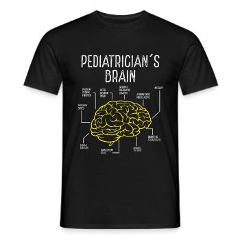 Pediatrician Children Pediatrician Stehtoscope - Men's T-Shirt - black - Front - AI Model Male 178 light (178cm)