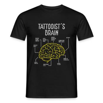 Tattooist Tattooer Tattoo Lover Ink Lover Tattoos - Men's T-Shirt - black - Front - AI Model Male 178 light (178cm)