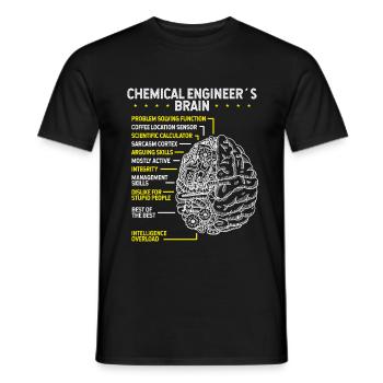 Chemical Engineer Chemistry Chemical Engineering - Men's T-Shirt - black - Front - AI Model Male 178 light (178cm)